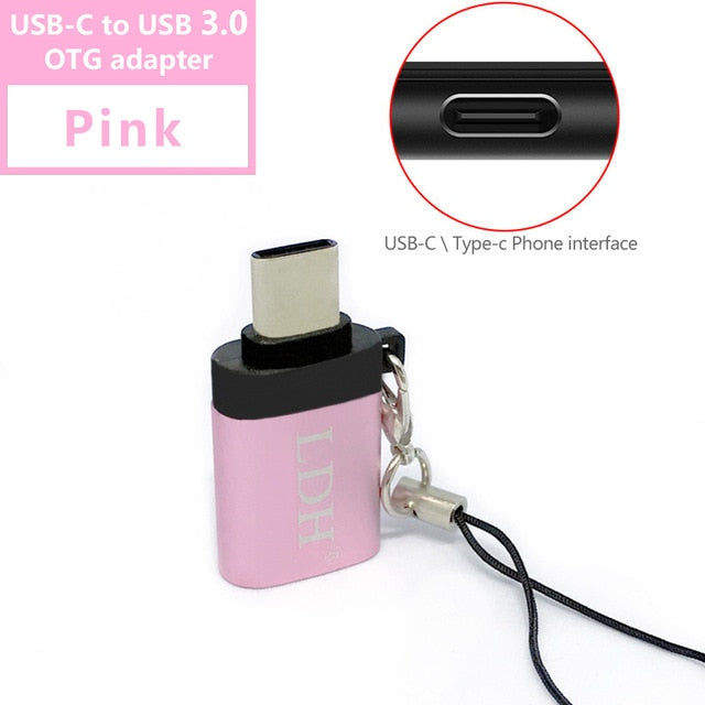 OTG type-c usb c adapter micro type c usb-c 3.1 usb 3.0 Charge Data Converter for samsung s8 s9 note 8 huawei sony one plus usbc - Amzon World