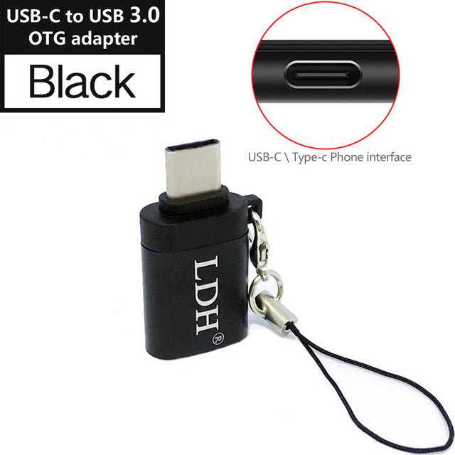 OTG type-c usb c adapter micro type c usb-c 3.1 usb 3.0 Charge Data Converter for samsung s8 s9 note 8 huawei sony one plus usbc - Amzon World