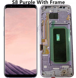 Original Burn-Shadow LCD For Samsung S8 G950 G950U G950F S8 Plus G955 G955F Display Touch Screen Digitizer Assembly With Frame - Amzon World