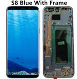 Original Burn-Shadow LCD For Samsung S8 G950 G950U G950F S8 Plus G955 G955F Display Touch Screen Digitizer Assembly With Frame - Amzon World