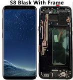 Original Burn-Shadow LCD For Samsung S8 G950 G950U G950F S8 Plus G955 G955F Display Touch Screen Digitizer Assembly With Frame - Amzon World