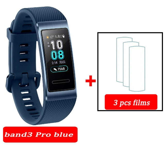 Original Huawei Band 3 pro Smart Bracelet band 3 GPS Waterproof Color touch screen Heart Rate Sleep Snap Smart Wristband - Amzon World
