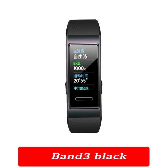Original Huawei Band 3 pro Smart Bracelet band 3 GPS Waterproof Color touch screen Heart Rate Sleep Snap Smart Wristband - Amzon World