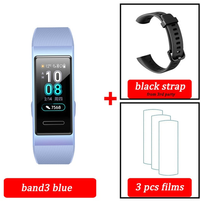 Original Huawei Band 3 pro Smart Bracelet band 3 GPS Waterproof Color touch screen Heart Rate Sleep Snap Smart Wristband - Amzon World