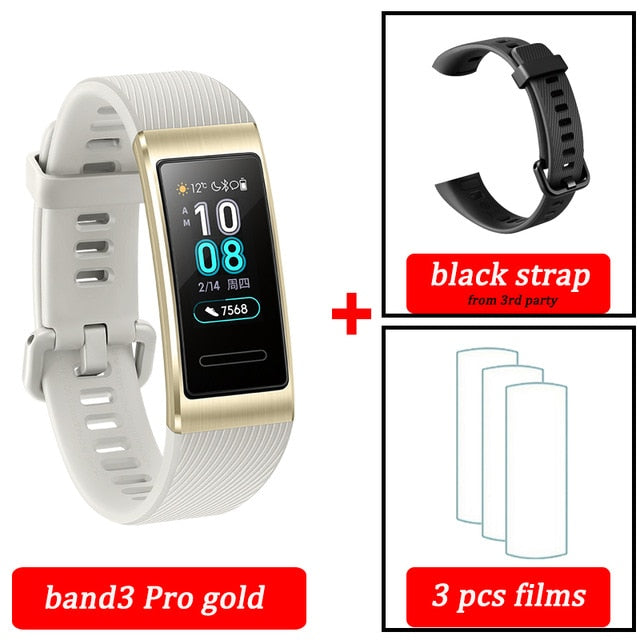 Original Huawei Band 3 pro Smart Bracelet band 3 GPS Waterproof Color touch screen Heart Rate Sleep Snap Smart Wristband - Amzon World