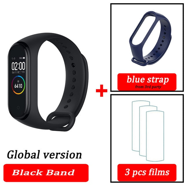 Original XiaoMi  Mi Band 4 Smart Wristband Fitness Bracelet MiBand Band 4 Heart Rate Time Big Touch Screen  Message Smartband - Amzon World