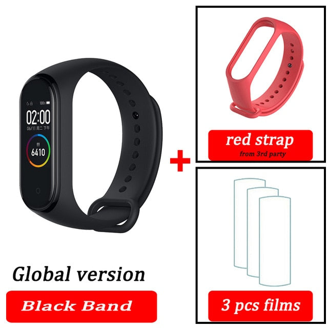 Original XiaoMi  Mi Band 4 Smart Wristband Fitness Bracelet MiBand Band 4 Heart Rate Time Big Touch Screen  Message Smartband - Amzon World