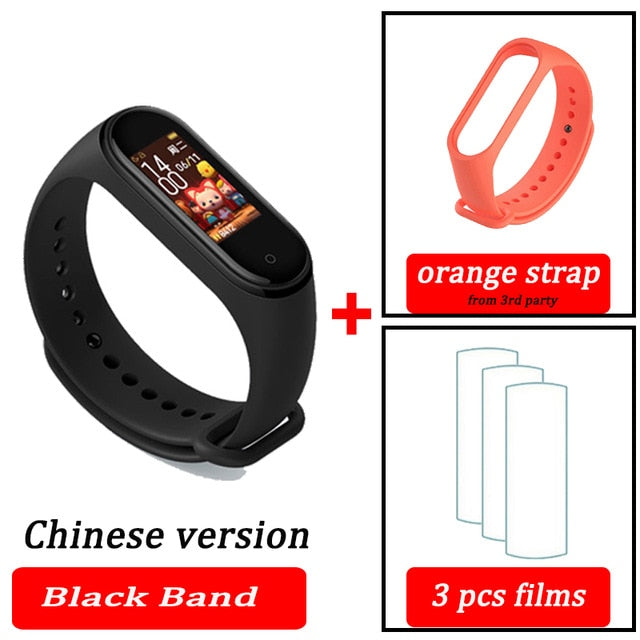Original XiaoMi  Mi Band 4 Smart Wristband Fitness Bracelet MiBand Band 4 Heart Rate Time Big Touch Screen  Message Smartband - Amzon World