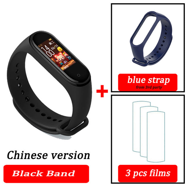 Original XiaoMi  Mi Band 4 Smart Wristband Fitness Bracelet MiBand Band 4 Heart Rate Time Big Touch Screen  Message Smartband - Amzon World