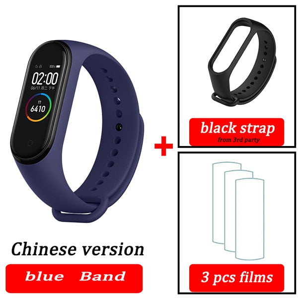 Original XiaoMi  Mi Band 4 Smart Wristband Fitness Bracelet MiBand Band 4 Heart Rate Time Big Touch Screen  Message Smartband - Amzon World