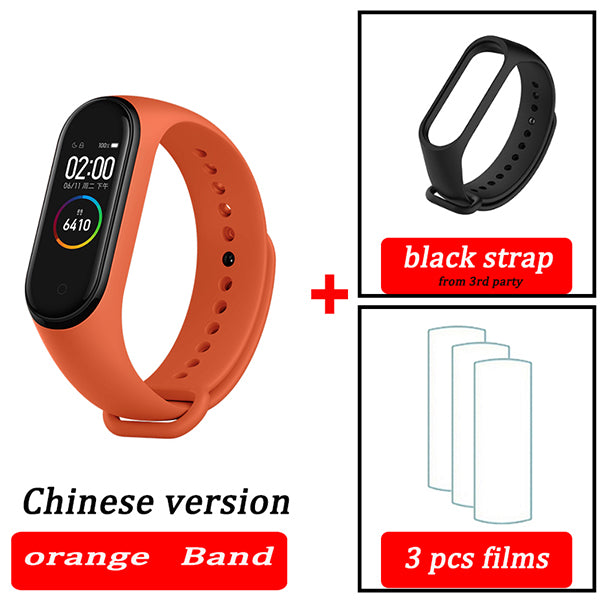 Original XiaoMi  Mi Band 4 Smart Wristband Fitness Bracelet MiBand Band 4 Heart Rate Time Big Touch Screen  Message Smartband - Amzon World