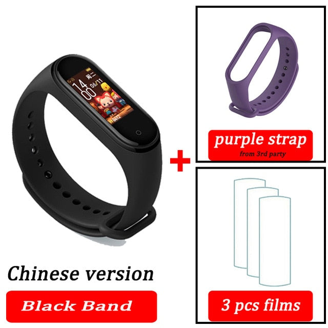 Original XiaoMi  Mi Band 4 Smart Wristband Fitness Bracelet MiBand Band 4 Heart Rate Time Big Touch Screen  Message Smartband - Amzon World