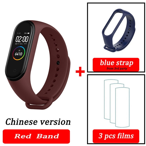Original XiaoMi  Mi Band 4 Smart Wristband Fitness Bracelet MiBand Band 4 Heart Rate Time Big Touch Screen  Message Smartband - Amzon World