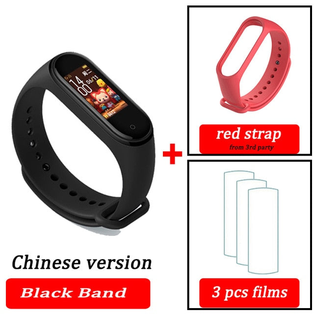 Original XiaoMi  Mi Band 4 Smart Wristband Fitness Bracelet MiBand Band 4 Heart Rate Time Big Touch Screen  Message Smartband - Amzon World