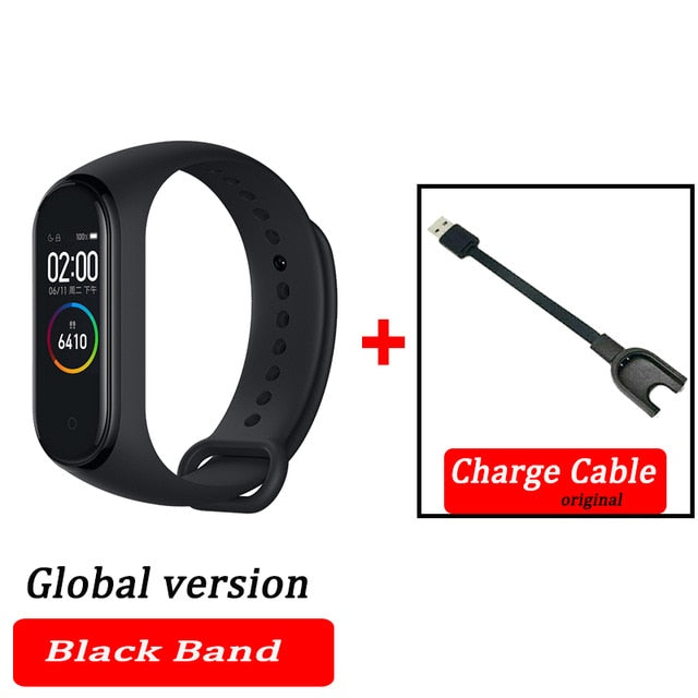 Original XiaoMi  Mi Band 4 Smart Wristband Fitness Bracelet MiBand Band 4 Heart Rate Time Big Touch Screen  Message Smartband - Amzon World