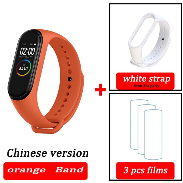 Original XiaoMi  Mi Band 4 Smart Wristband Fitness Bracelet MiBand Band 4 Heart Rate Time Big Touch Screen  Message Smartband - Amzon World