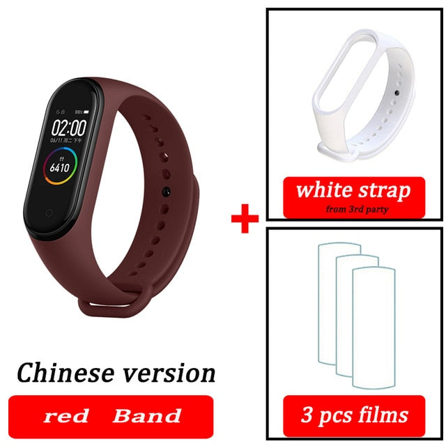 Original XiaoMi  Mi Band 4 Smart Wristband Fitness Bracelet MiBand Band 4 Heart Rate Time Big Touch Screen  Message Smartband - Amzon World