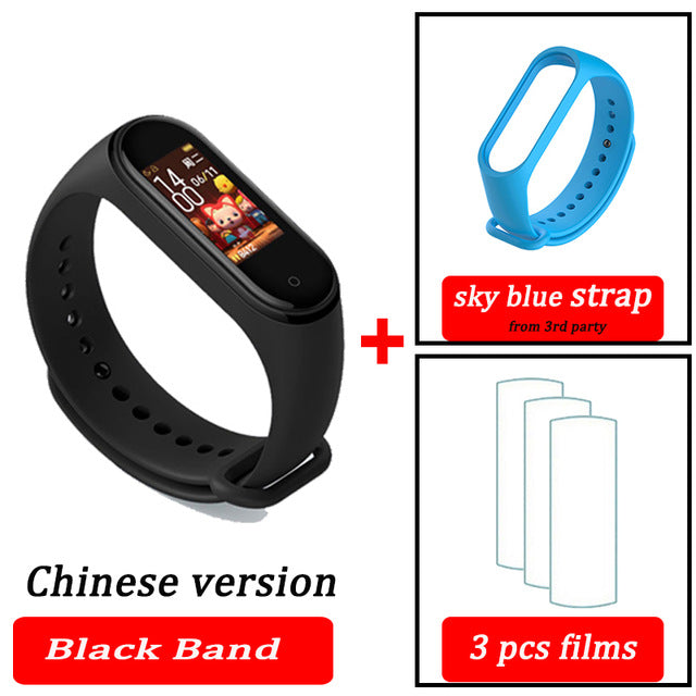 Original XiaoMi  Mi Band 4 Smart Wristband Fitness Bracelet MiBand Band 4 Heart Rate Time Big Touch Screen  Message Smartband - Amzon World