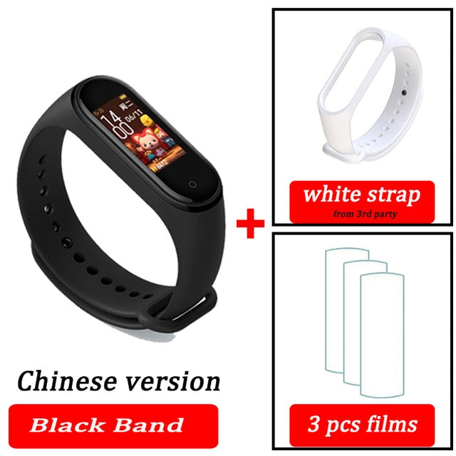 Original XiaoMi  Mi Band 4 Smart Wristband Fitness Bracelet MiBand Band 4 Heart Rate Time Big Touch Screen  Message Smartband - Amzon World