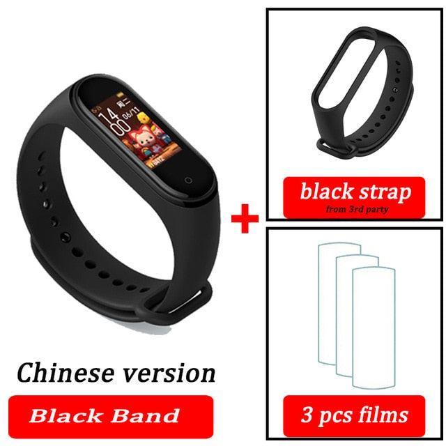 Original XiaoMi  Mi Band 4 Smart Wristband Fitness Bracelet MiBand Band 4 Heart Rate Time Big Touch Screen  Message Smartband - Amzon World