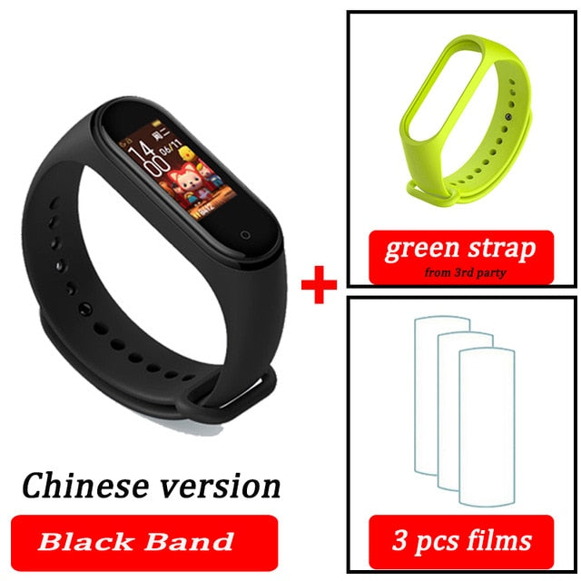 Original XiaoMi  Mi Band 4 Smart Wristband Fitness Bracelet MiBand Band 4 Heart Rate Time Big Touch Screen  Message Smartband - Amzon World