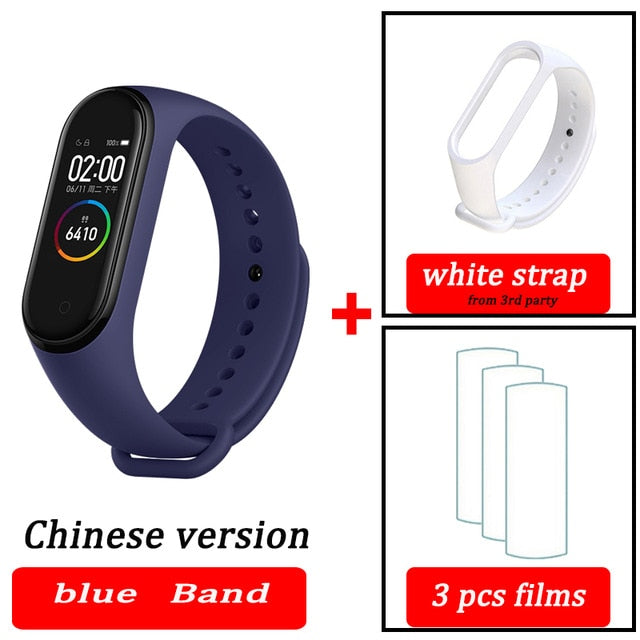 Original XiaoMi  Mi Band 4 Smart Wristband Fitness Bracelet MiBand Band 4 Heart Rate Time Big Touch Screen  Message Smartband - Amzon World