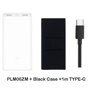 Original Xiaomi Power Bank 20000mAh 2C External Battery portable charging Dual USB QC3.0Mi 20000 mAh Powerbank charger for phone - Amzon World