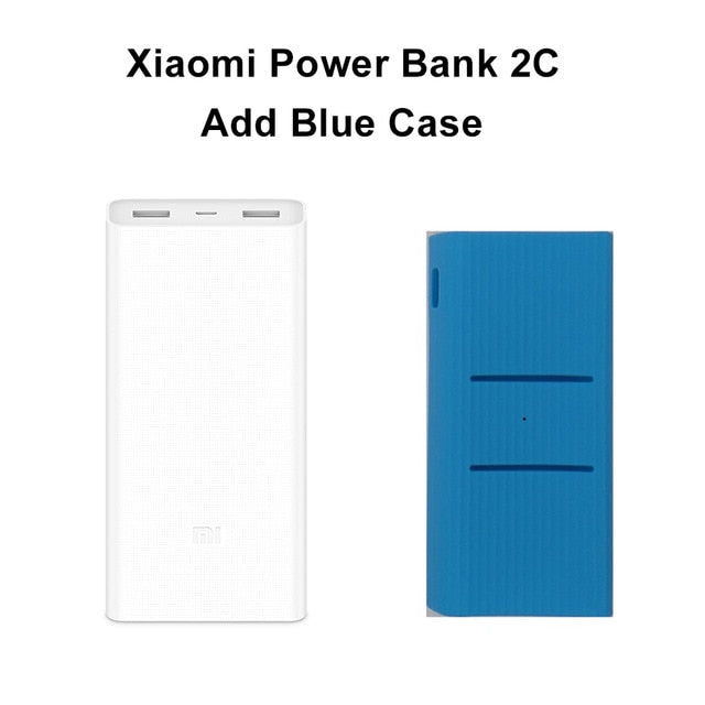 Original Xiaomi Power Bank 20000mAh 2C External Battery portable charging Dual USB QC3.0Mi 20000 mAh Powerbank charger for phone - Amzon World