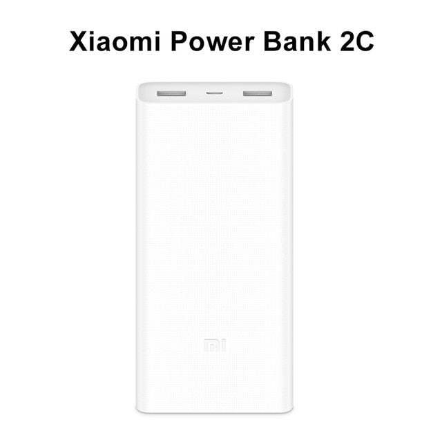 Original Xiaomi Power Bank 20000mAh 2C External Battery portable charging Dual USB QC3.0Mi 20000 mAh Powerbank charger for phone - Amzon World