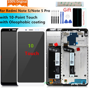 Original for Xiaomi Redmi Note 5 Pro LCD Display Digitizer+Frame 10Touch for Redmi Note 5 display Replacement Repair Parts - Amzon World