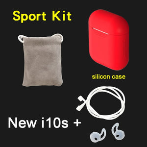 Original i10s tws 1:1 Wireless Bluetooth headsets 5D bass pk i10tws w1 chip for iPhone Android tws i10 - Amzon World