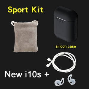 Original i10s tws 1:1 Wireless Bluetooth headsets 5D bass pk i10tws w1 chip for iPhone Android tws i10 - Amzon World