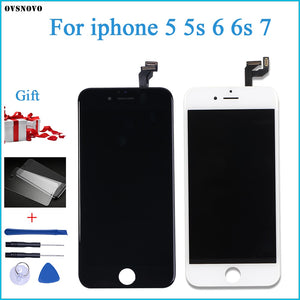 Ovsnovo AAA+++ Quality For iPhone 5 5s 6 6s 7  LCD Display Touch Screen Assembly 100% Brand New tempered glass+Tools - Amzon World