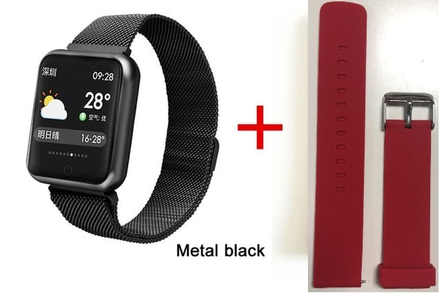 P68 Smart Watch Men Women 2019 Blood Pressure Blood Oxygen Heart Rate Monitor Sports Tracker Smartwatch IP68 Connect IOS Android - Amzon World