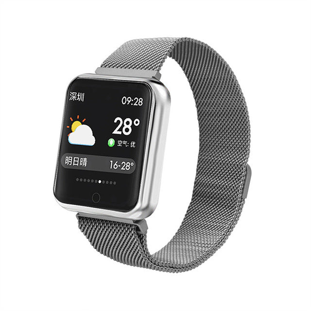 P68 Smart Watch Men Women 2019 Blood Pressure Blood Oxygen Heart Rate Monitor Sports Tracker Smartwatch IP68 Connect IOS Android - Amzon World