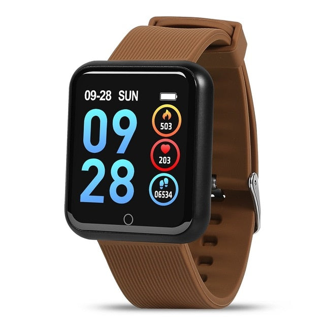 P68 Smart Watch Men Women 2019 Blood Pressure Blood Oxygen Heart Rate Monitor Sports Tracker Smartwatch IP68 Connect IOS Android - Amzon World