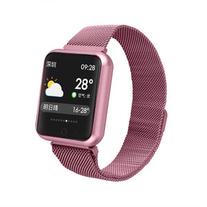 P68 Smart Watch Men Women 2019 Blood Pressure Blood Oxygen Heart Rate Monitor Sports Tracker Smartwatch IP68 Connect IOS Android - Amzon World