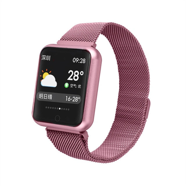 P68 Smart Watch Men Women 2019 Blood Pressure Blood Oxygen Heart Rate Monitor Sports Tracker Smartwatch IP68 Connect IOS Android - Amzon World