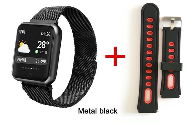 P68 Smart Watch Men Women 2019 Blood Pressure Blood Oxygen Heart Rate Monitor Sports Tracker Smartwatch IP68 Connect IOS Android - Amzon World