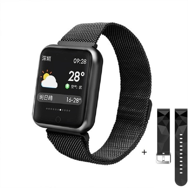 P68 Smart Watch Men Women 2019 Blood Pressure Blood Oxygen Heart Rate Monitor Sports Tracker Smartwatch IP68 Connect IOS Android - Amzon World