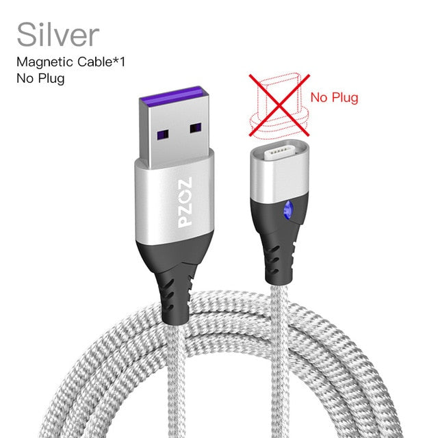 PZOZ 5A Magnetic Cable Micro usb Type C Super Fast Charging Phone Microusb Type-C Magnet Charger usb c For iphone huawei xiaomi - Amzon World