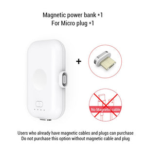 PZOZ Magnetic Power Bank For iPhone Micro USB Type C 1200mAh Mini Magnet Charger Power Bank For iPhone iPad Xiaomi Huawei Phone - Amzon World
