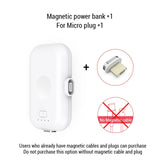 PZOZ Magnetic Power Bank For iPhone Micro USB Type C 1200mAh Mini Magnet Charger Power Bank For iPhone iPad Xiaomi Huawei Phone - Amzon World