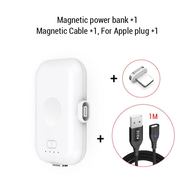 PZOZ Magnetic Power Bank For iPhone Micro USB Type C 1200mAh Mini Magnet Charger Power Bank For iPhone iPad Xiaomi Huawei Phone - Amzon World
