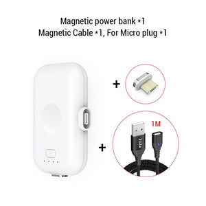 PZOZ Magnetic Power Bank For iPhone Micro USB Type C 1200mAh Mini Magnet Charger Power Bank For iPhone iPad Xiaomi Huawei Phone - Amzon World