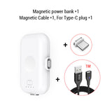 PZOZ Magnetic Power Bank For iPhone Micro USB Type C 1200mAh Mini Magnet Charger Power Bank For iPhone iPad Xiaomi Huawei Phone - Amzon World