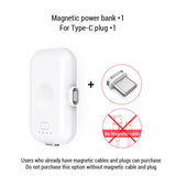 PZOZ Magnetic Power Bank For iPhone Micro USB Type C 1200mAh Mini Magnet Charger Power Bank For iPhone iPad Xiaomi Huawei Phone - Amzon World