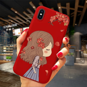 Phone Case For iPhone XS 11Pro Max XR X 10 8 7 6 6S Plus Case Soft TPU Back Cover Christmas New Year Gift Capa Fundas Sika deer - Amzon World