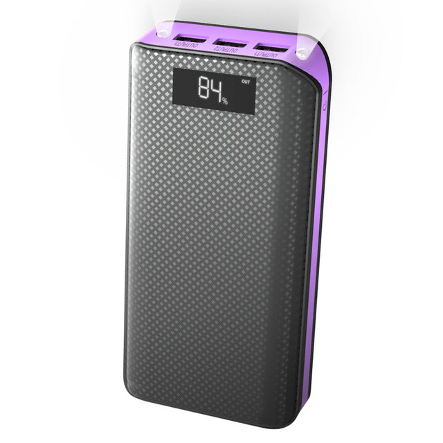 Power Bank 20000mAh Powerbank 3 USB External Battery Pack for iPhone 6 6s 7 8 10 iPad Samsung Xioami Huawei Sony LG HTC Nokia. - Amzon World