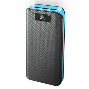 Power Bank 20000mAh Powerbank 3 USB External Battery Pack for iPhone 6 6s 7 8 10 iPad Samsung Xioami Huawei Sony LG HTC Nokia. - Amzon World